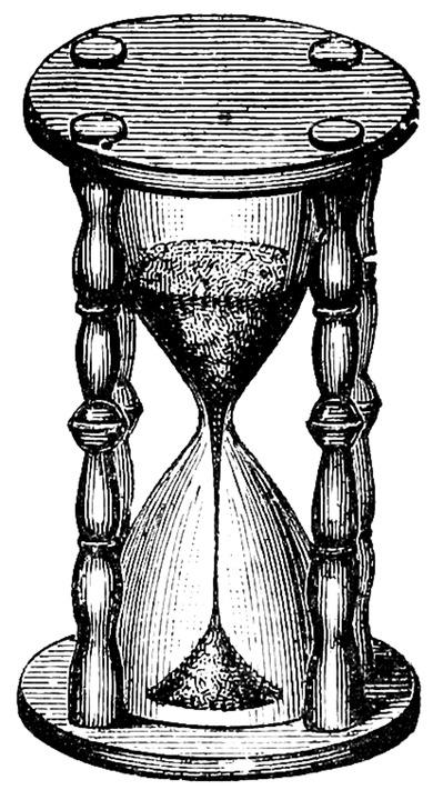 Vintage Hourglass Drawing png transparent