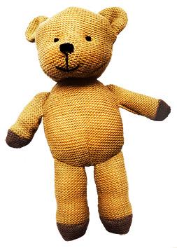 Vintage Knitted Teddy Bear png transparent