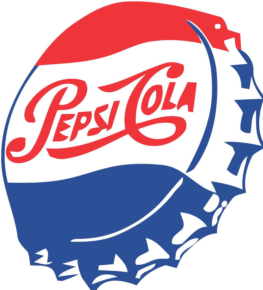 Vintage Pepsi Cap Clipart png transparent
