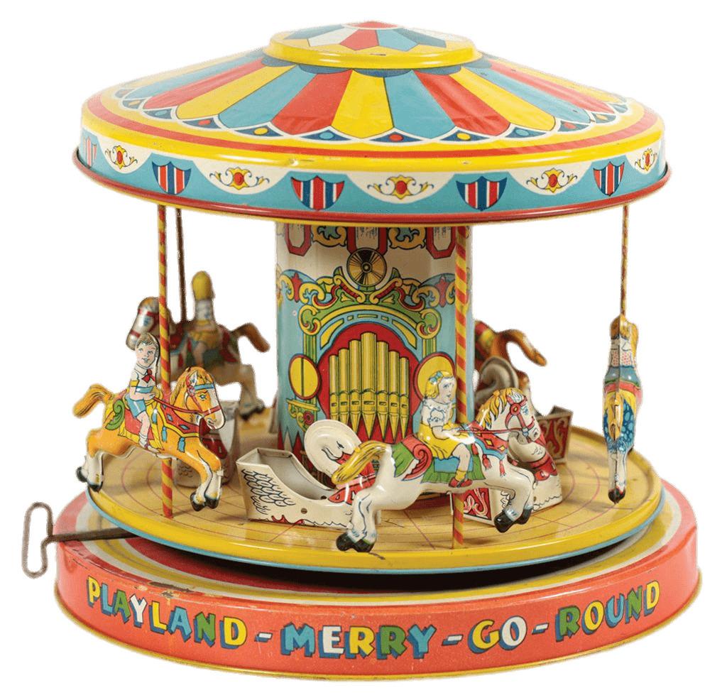 Vintage Toy Merry Go Round png transparent