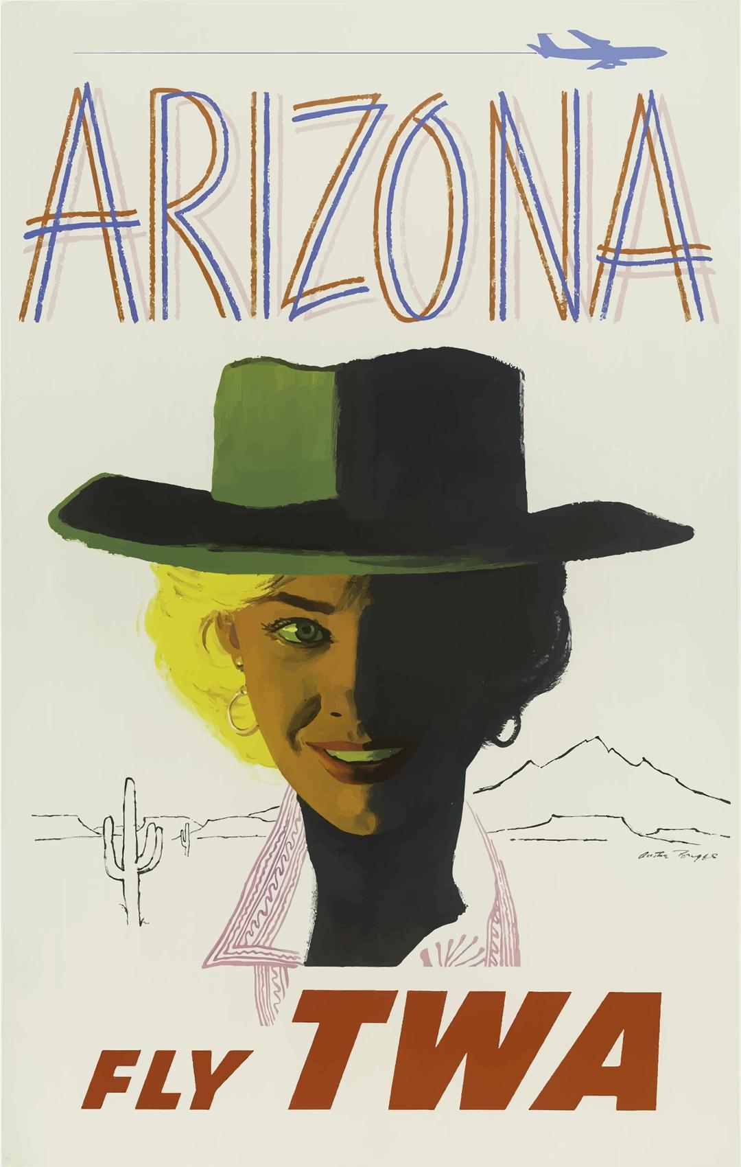 Vintage Travel Poster Arizona 3 png transparent