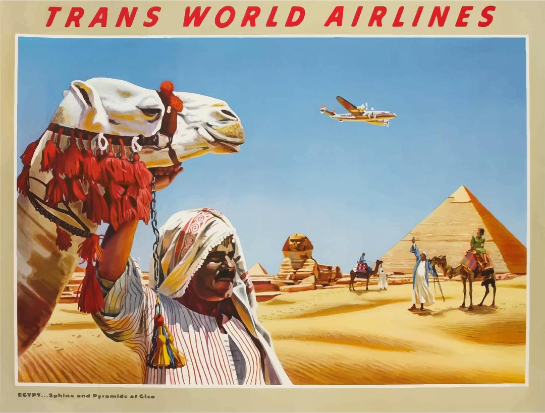 Vintage Travel Poster Egypt 3 png transparent