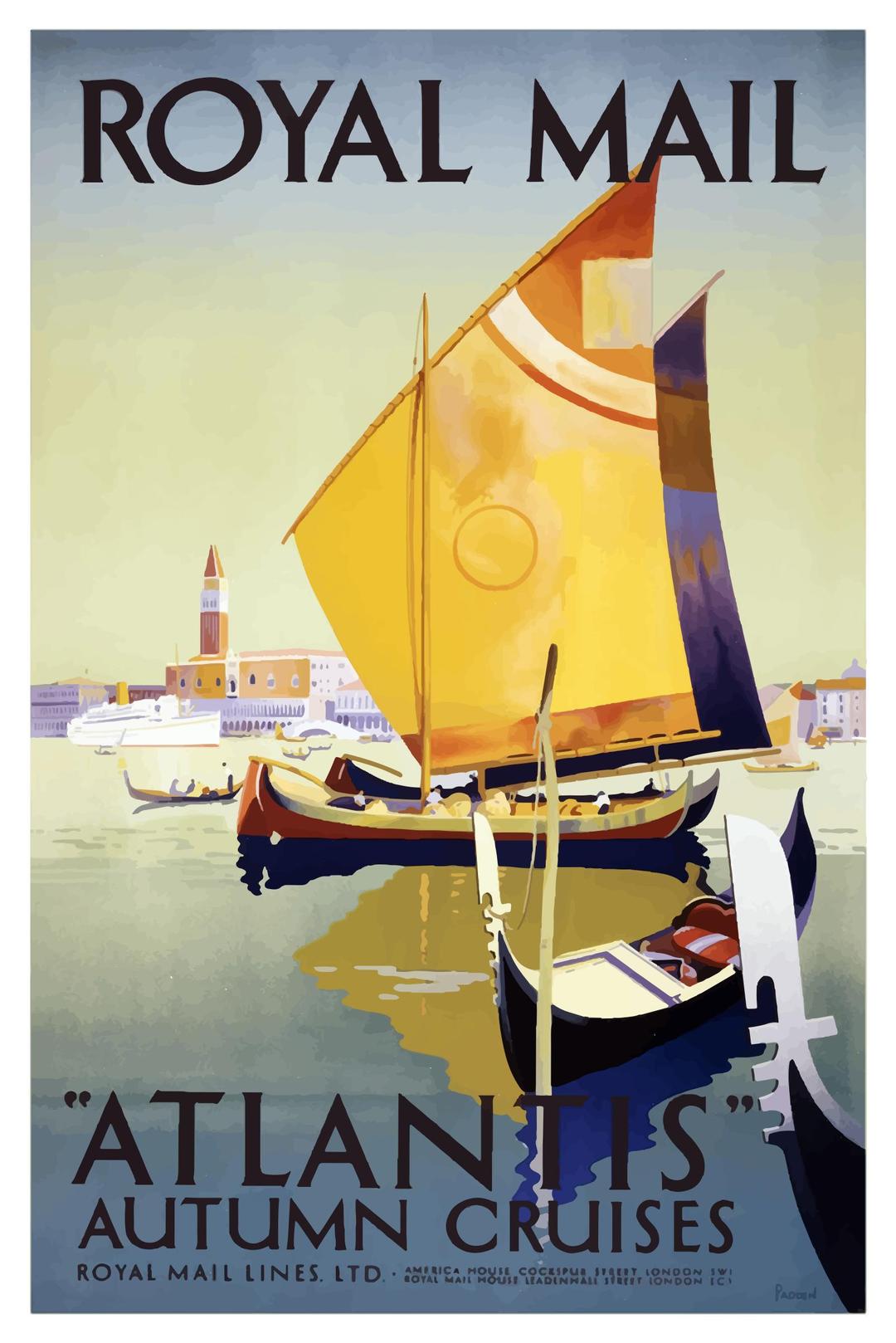Vintage Travel Poster London England png transparent