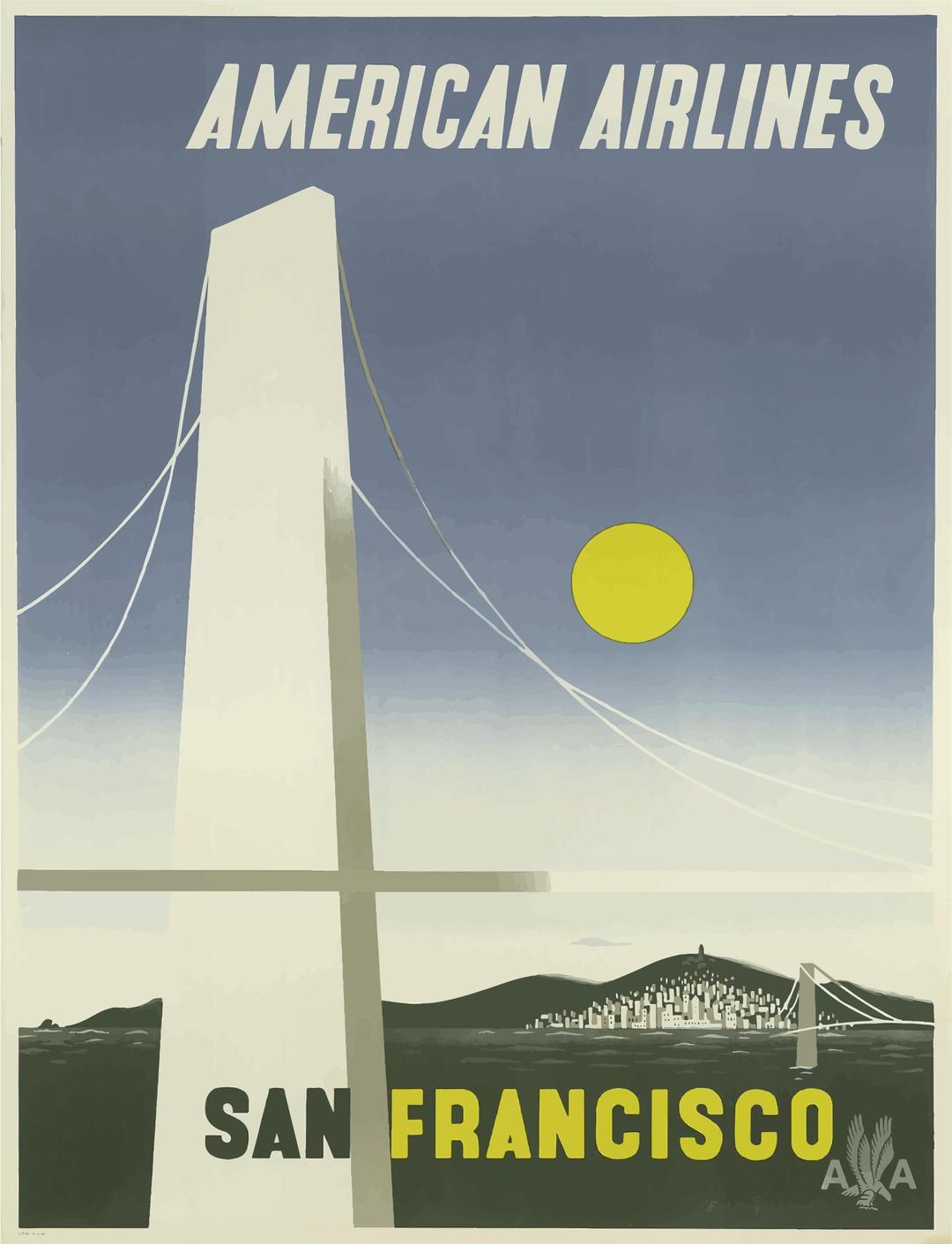 Vintage Travel Poster San Francisco 6 png transparent