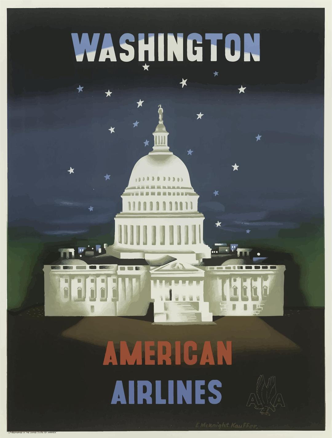 Vintage Travel Poster Washington DC png transparent