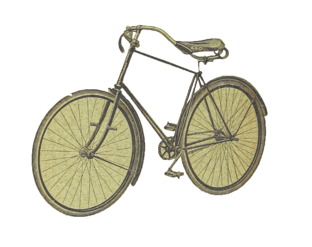 Vintage Victorian Bike png transparent