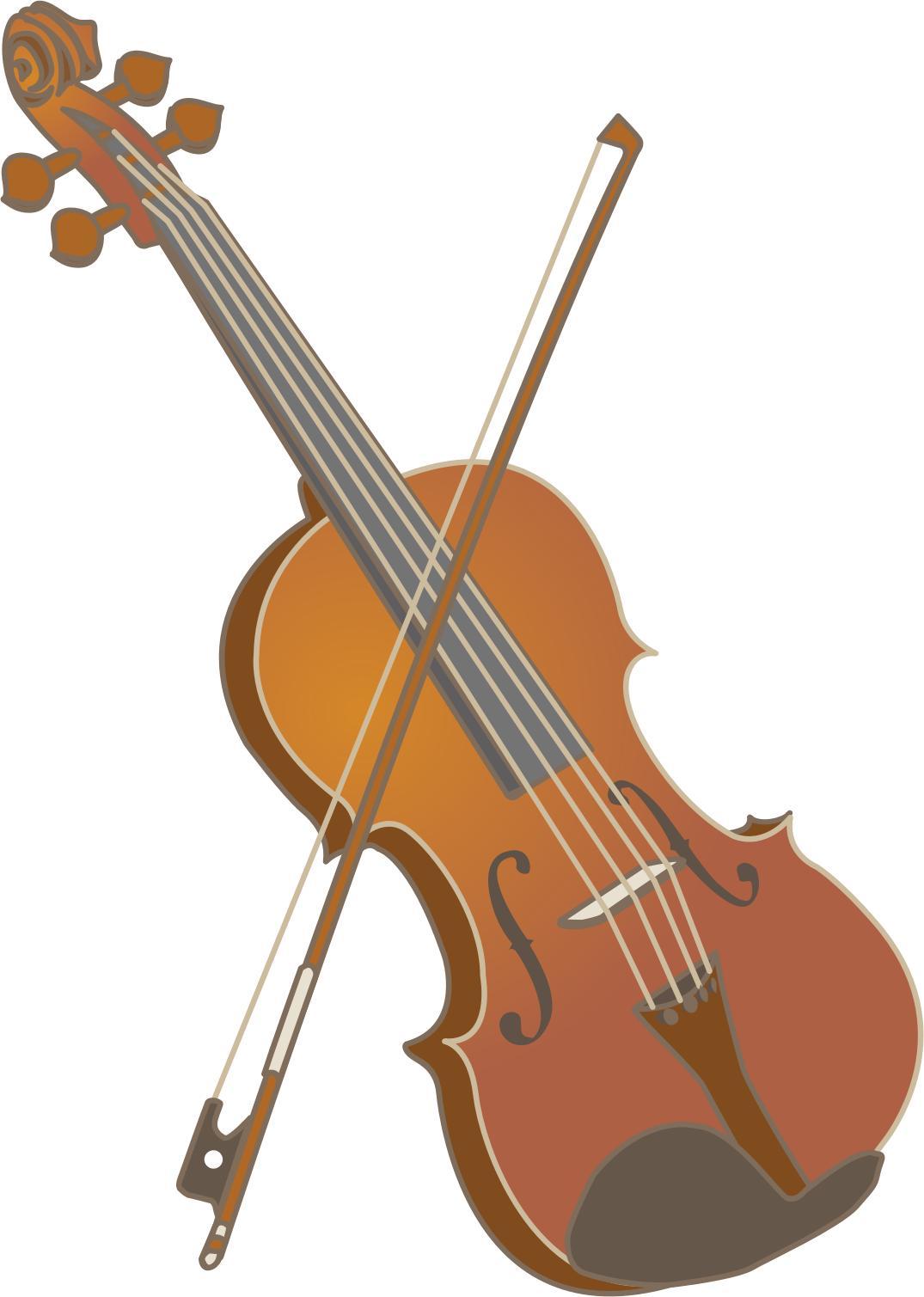 Violin and bow png transparent