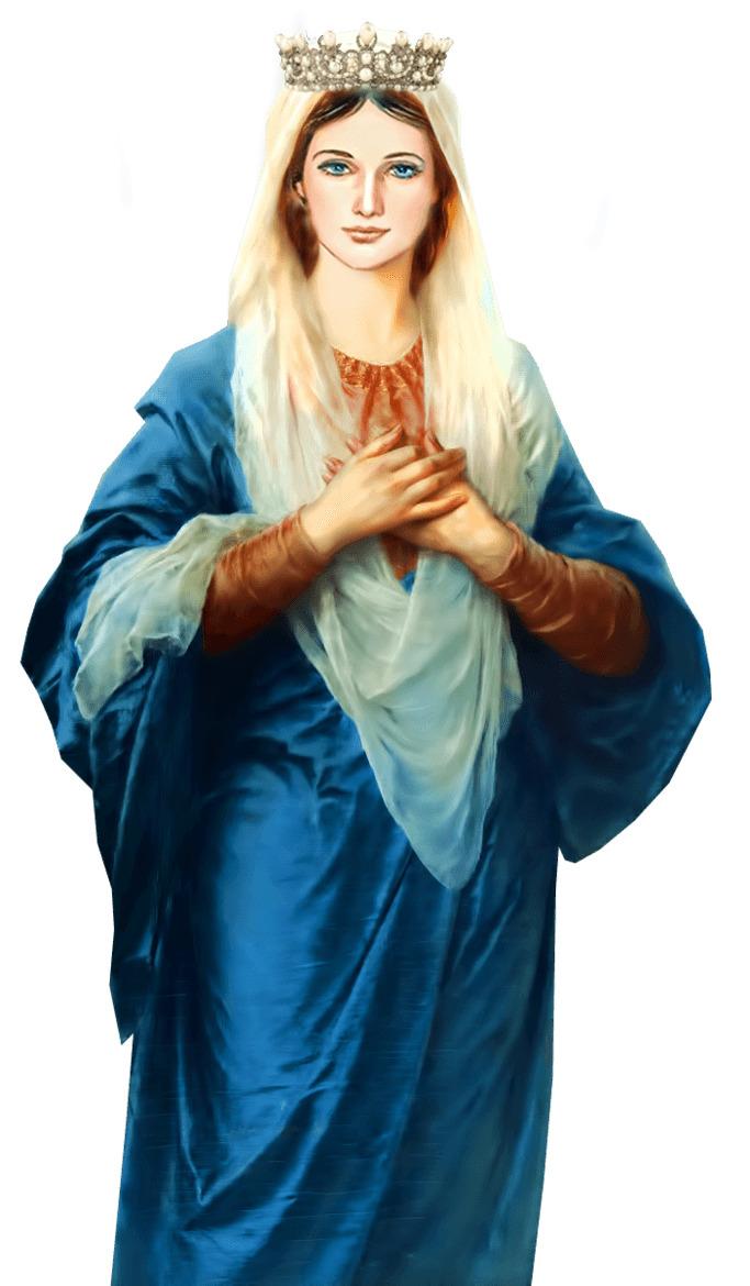 Virgin Mary With Crown png transparent