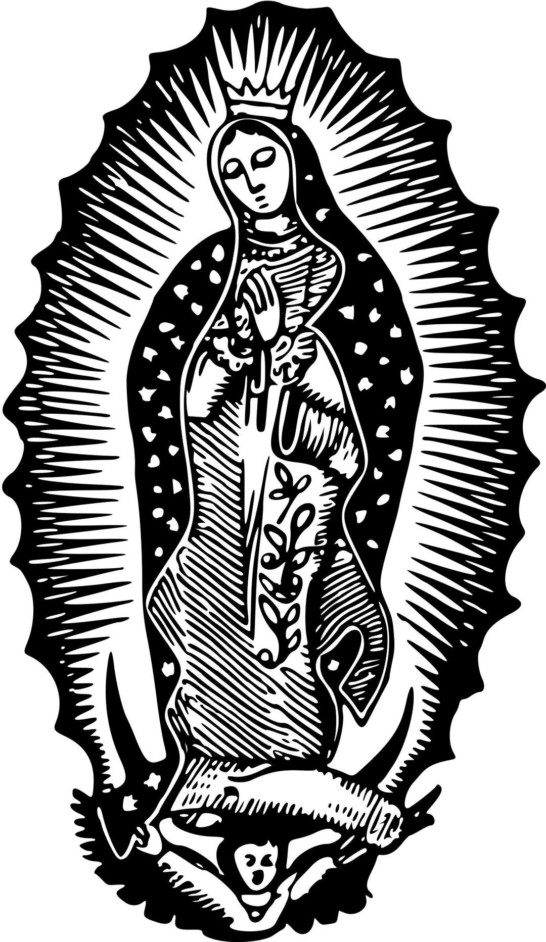 Virgin of Guadalupe png transparent