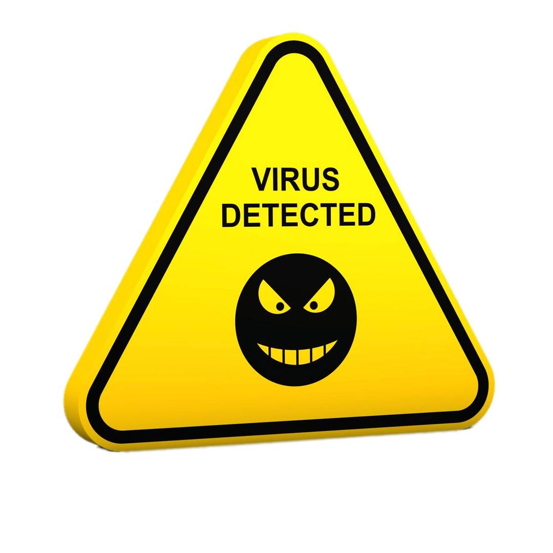 Virus Detected png transparent