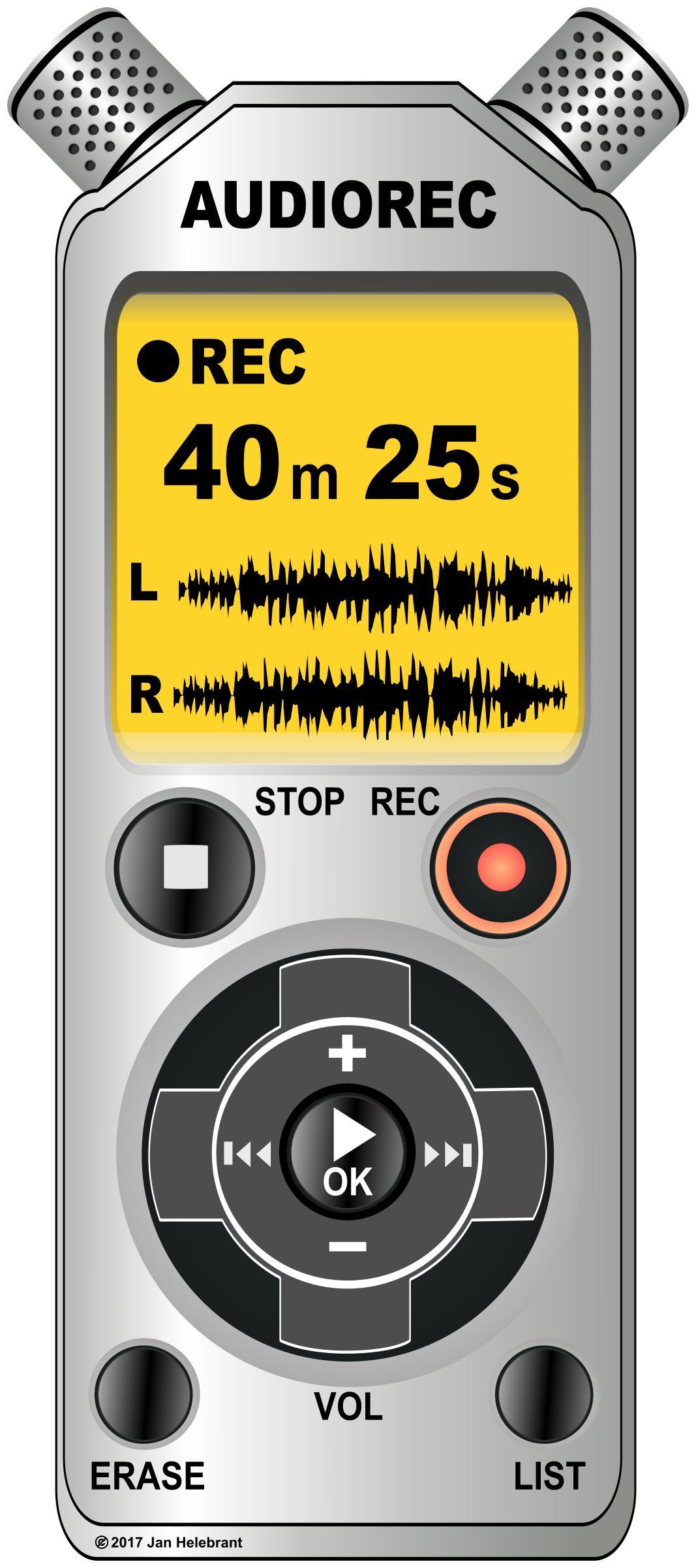 Voice / audio recorder / dictaphone png transparent
