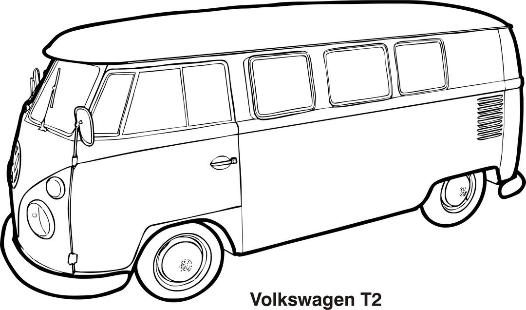 Volkswagen Transporter T2, year 1969 png transparent