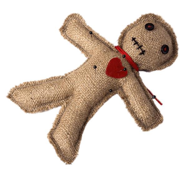 Voodoo Doll With Red Heart png transparent