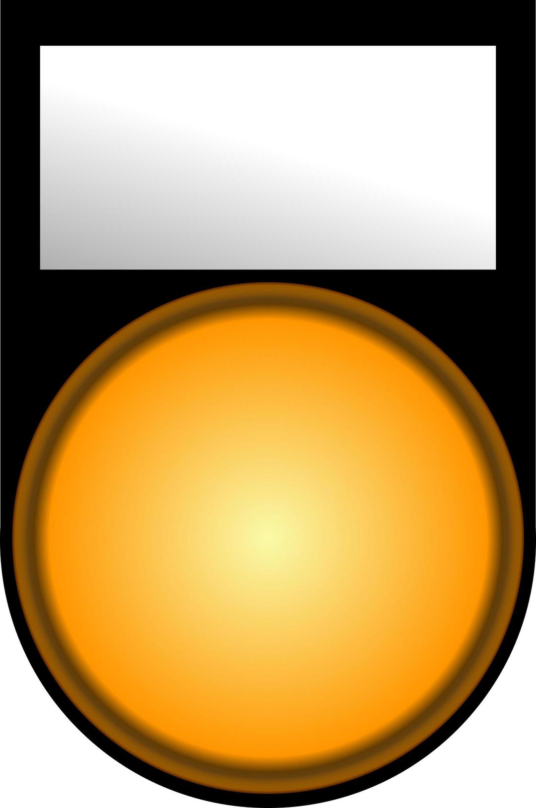 Voyant Orange Allume - Orange Light ON png transparent