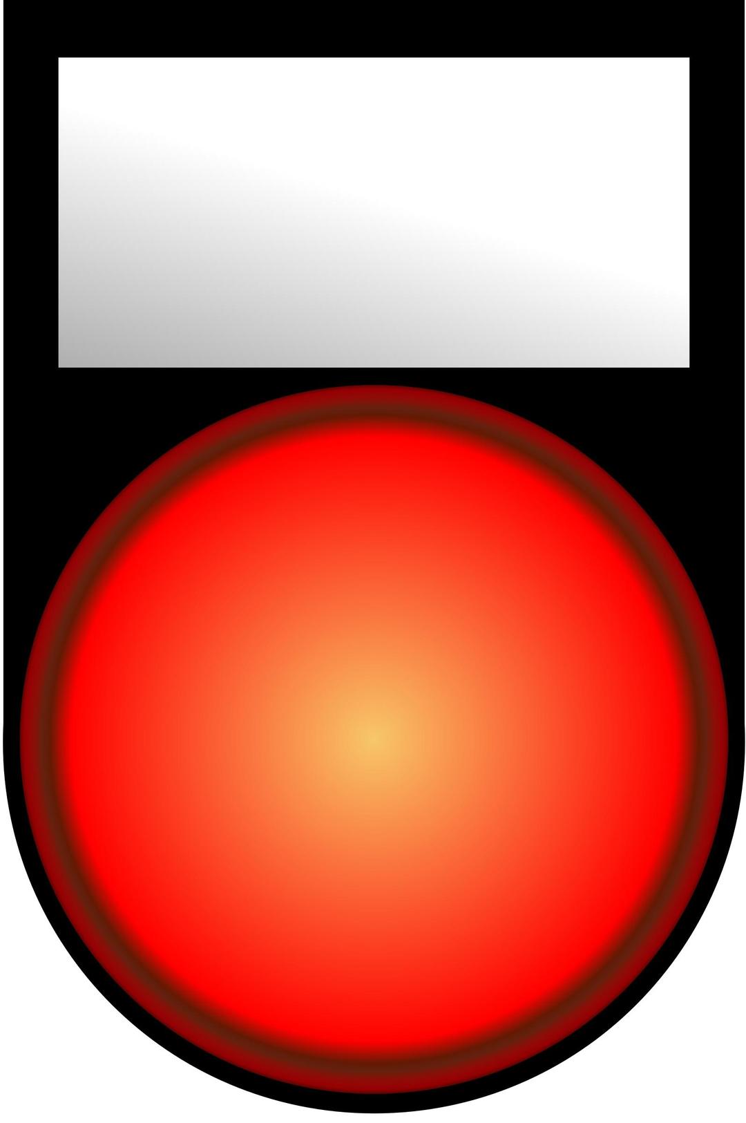 Voyant Rouge Allume - Red Light ON png transparent
