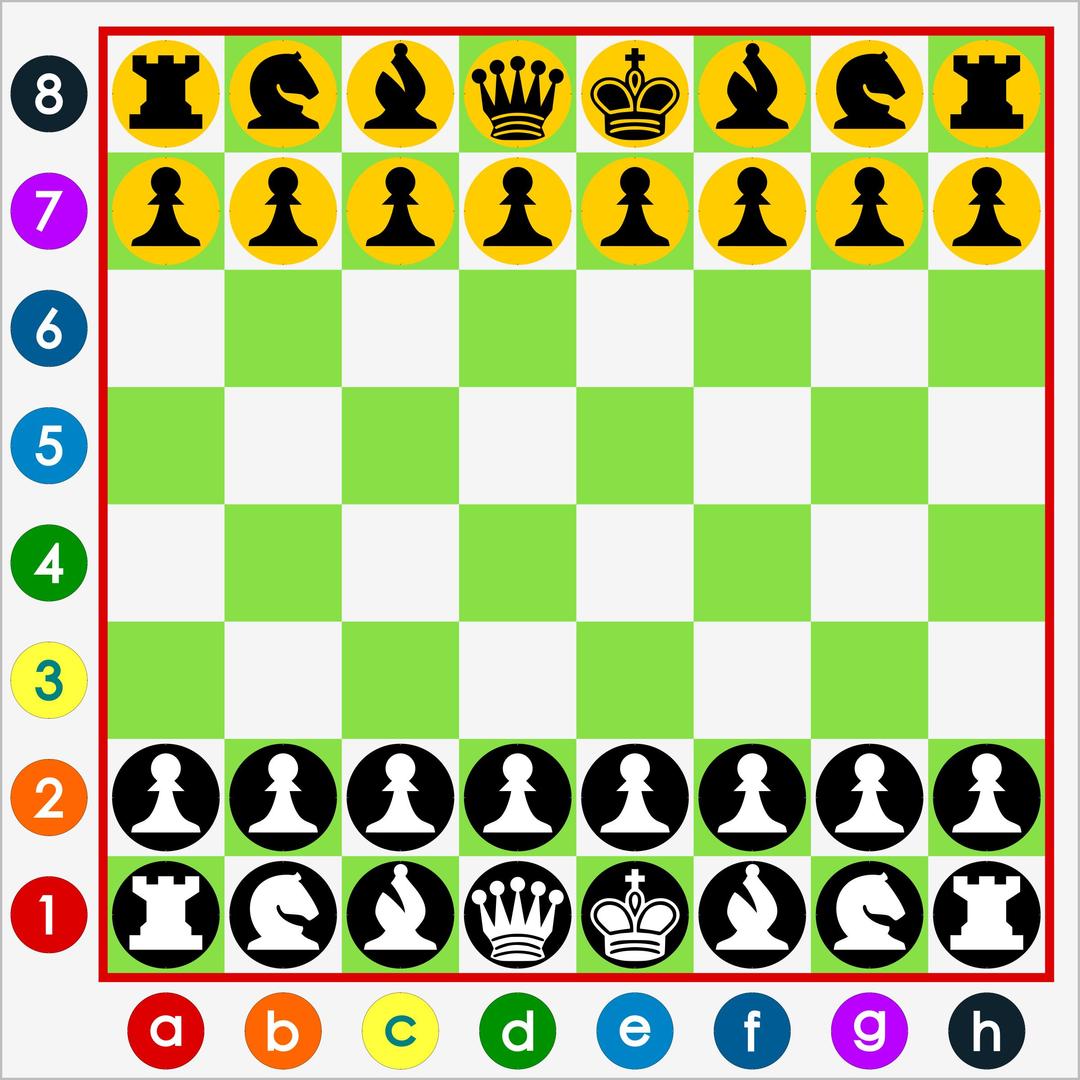 Wall Chessboard Model - With Pieces png transparent