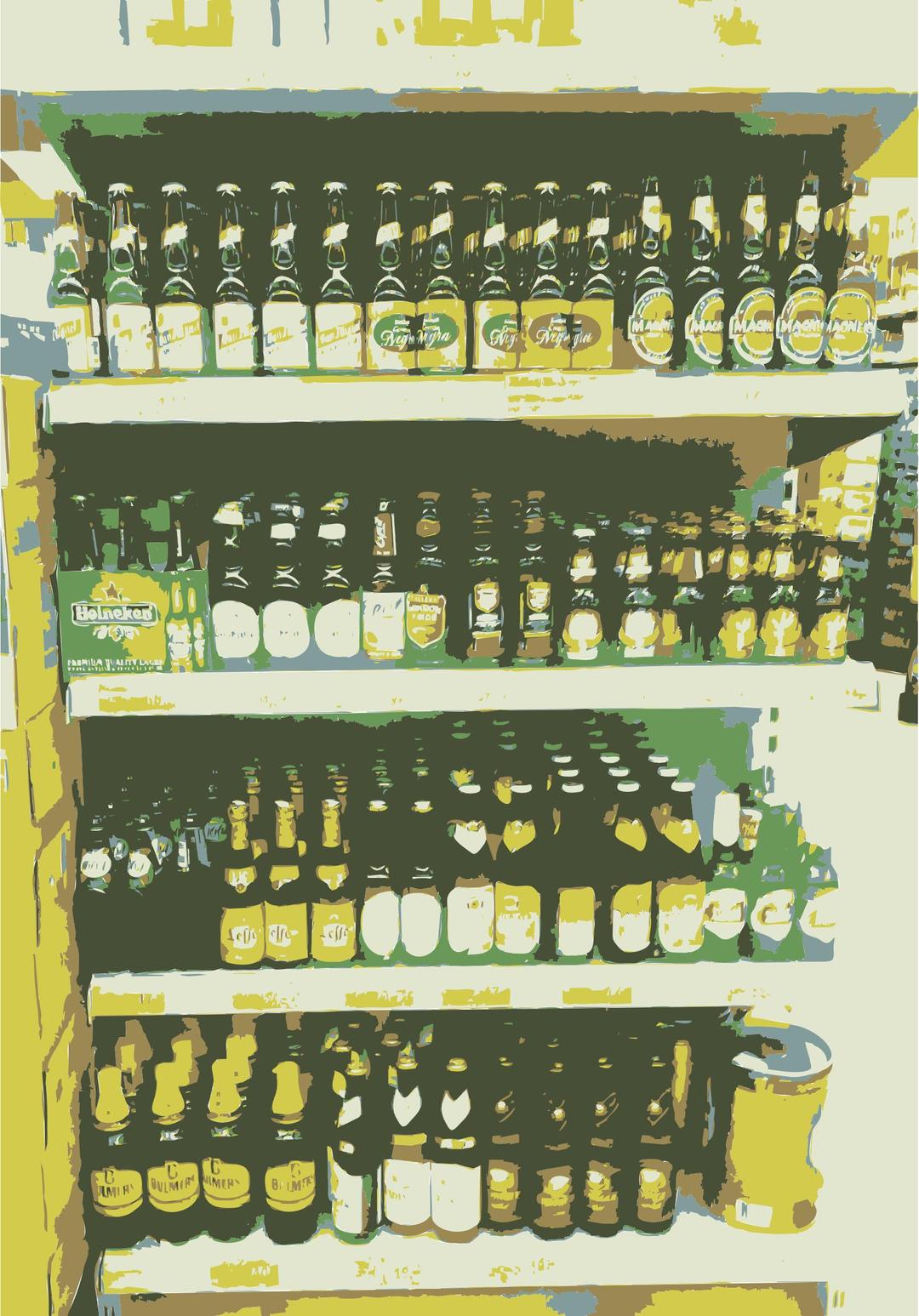 Wall of beers png transparent