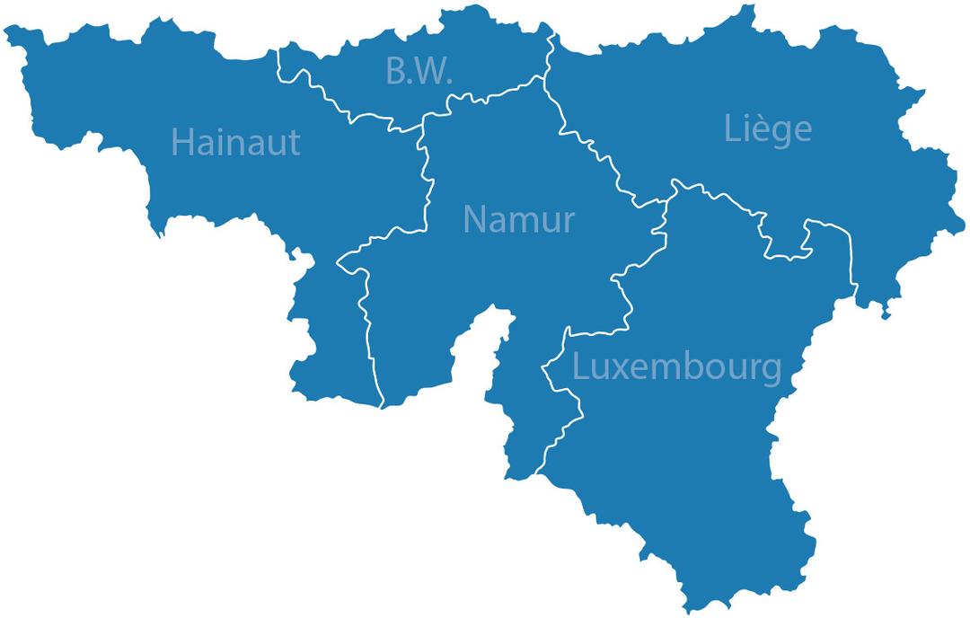 Wallonia Map png transparent