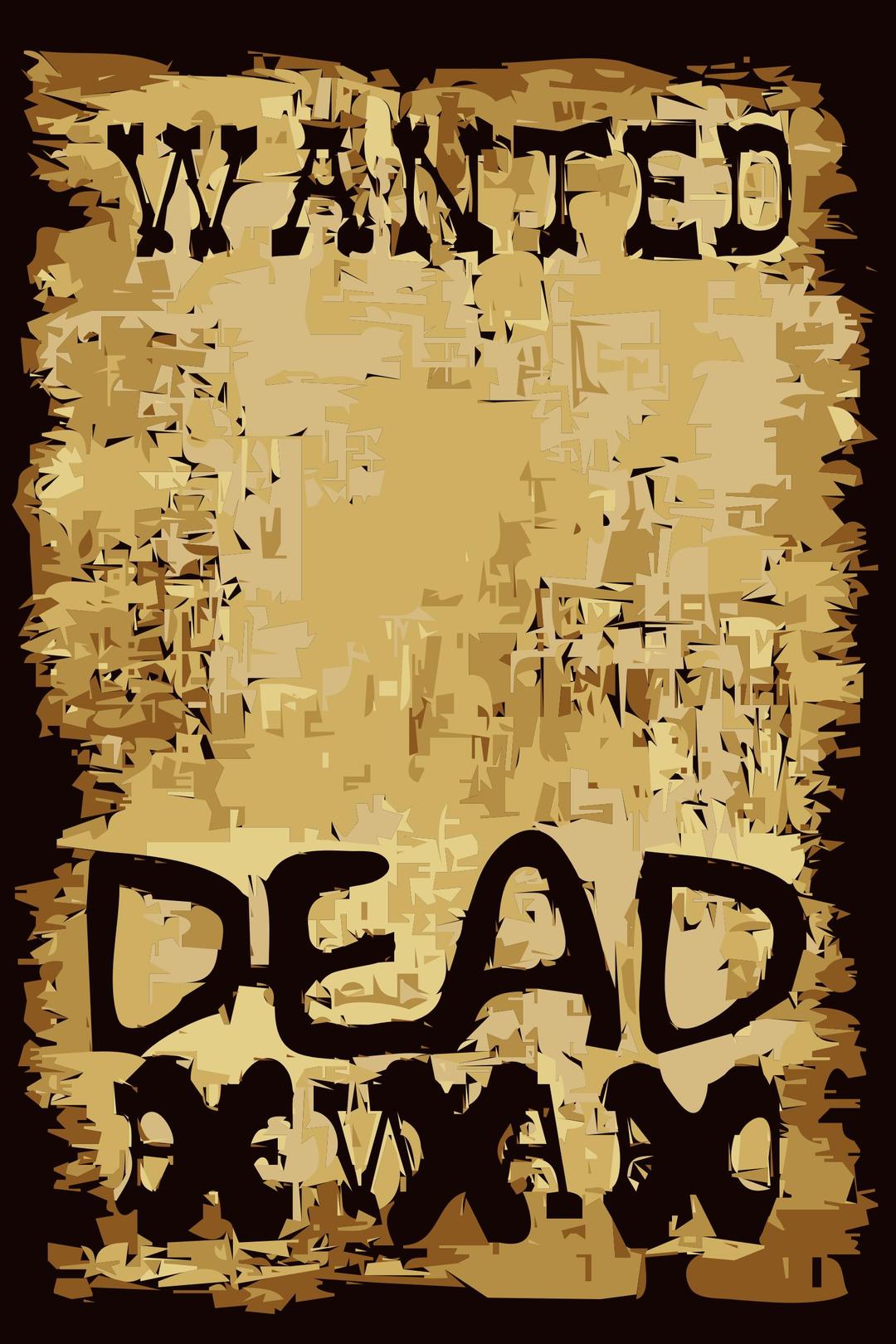 WANTED POSTER png transparent