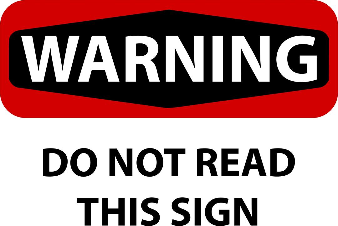 Warning Sign (colorized) png transparent