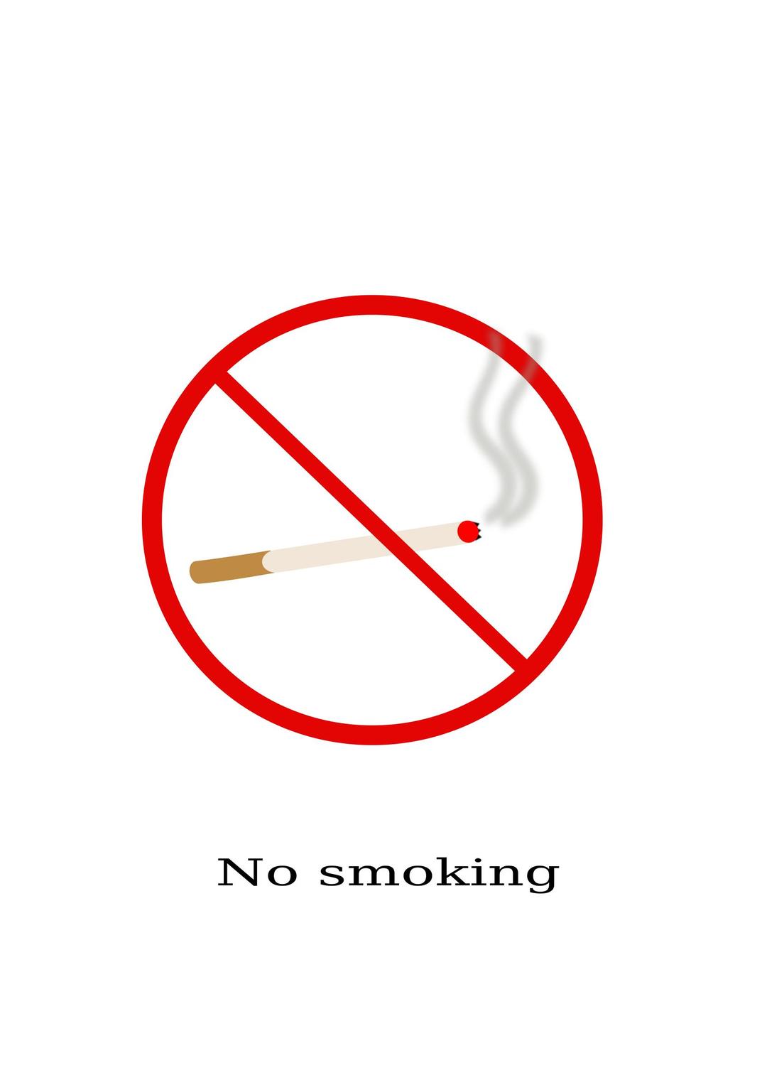 Warning sign - No smoking png transparent