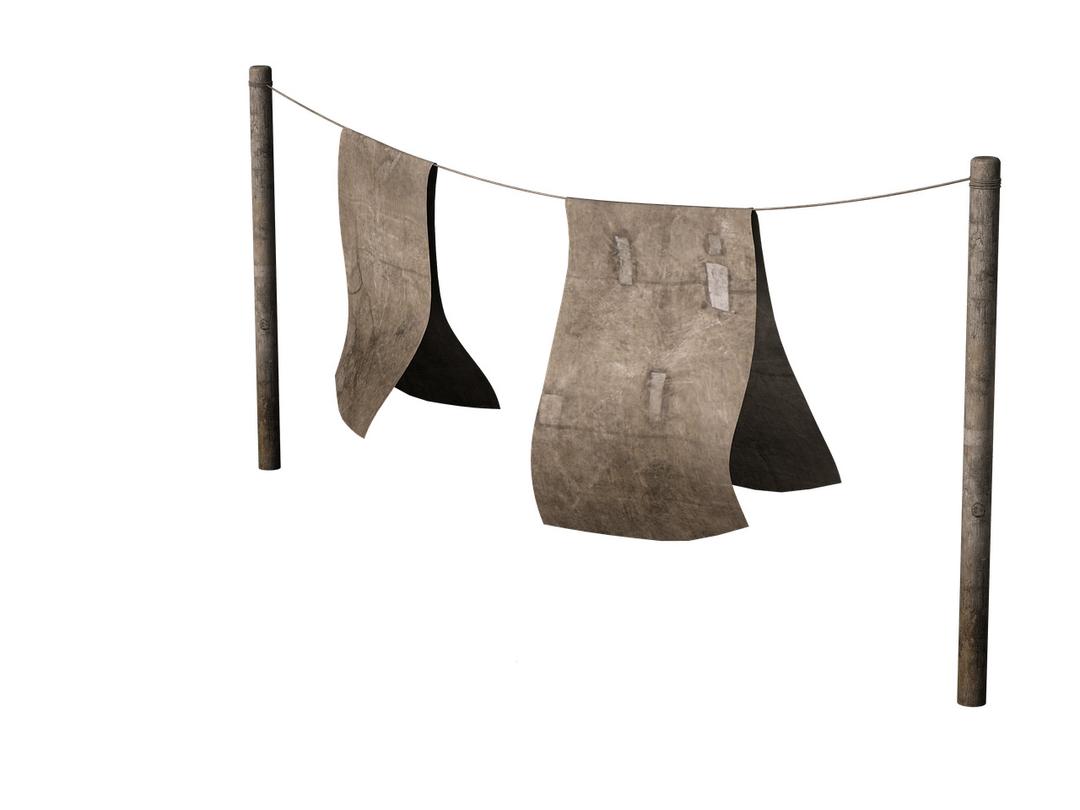 Washing Line With Rugs png transparent