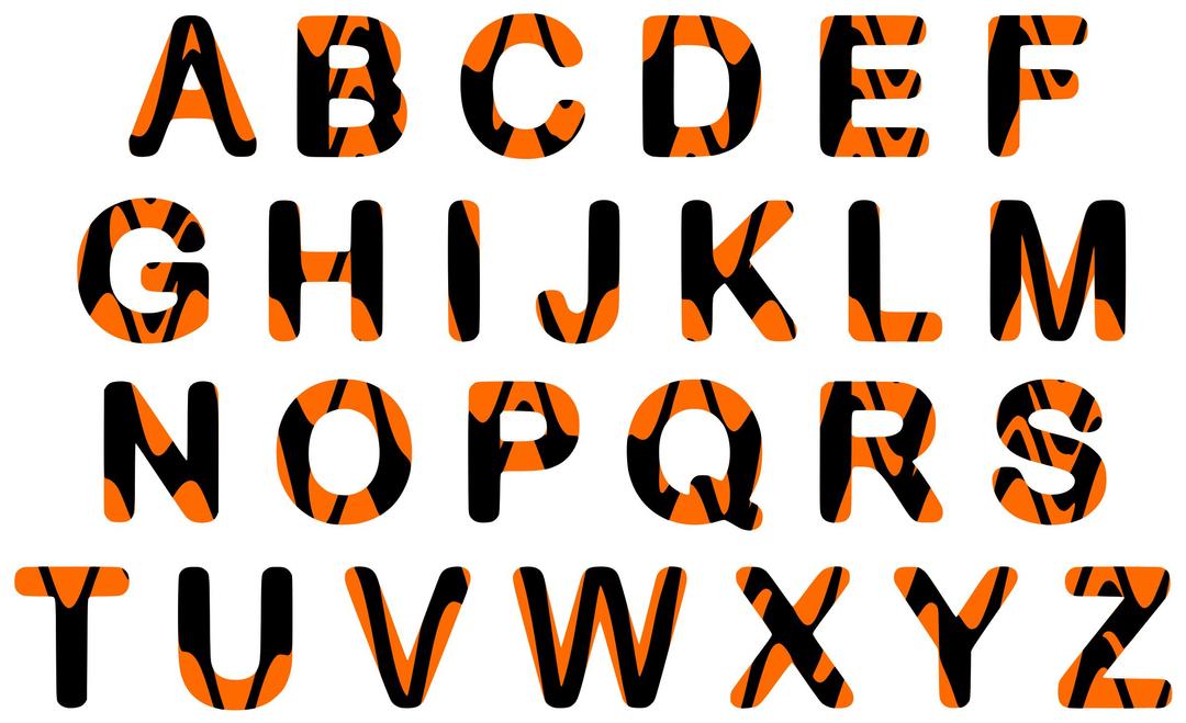 Waspish alphabet uppercase png transparent