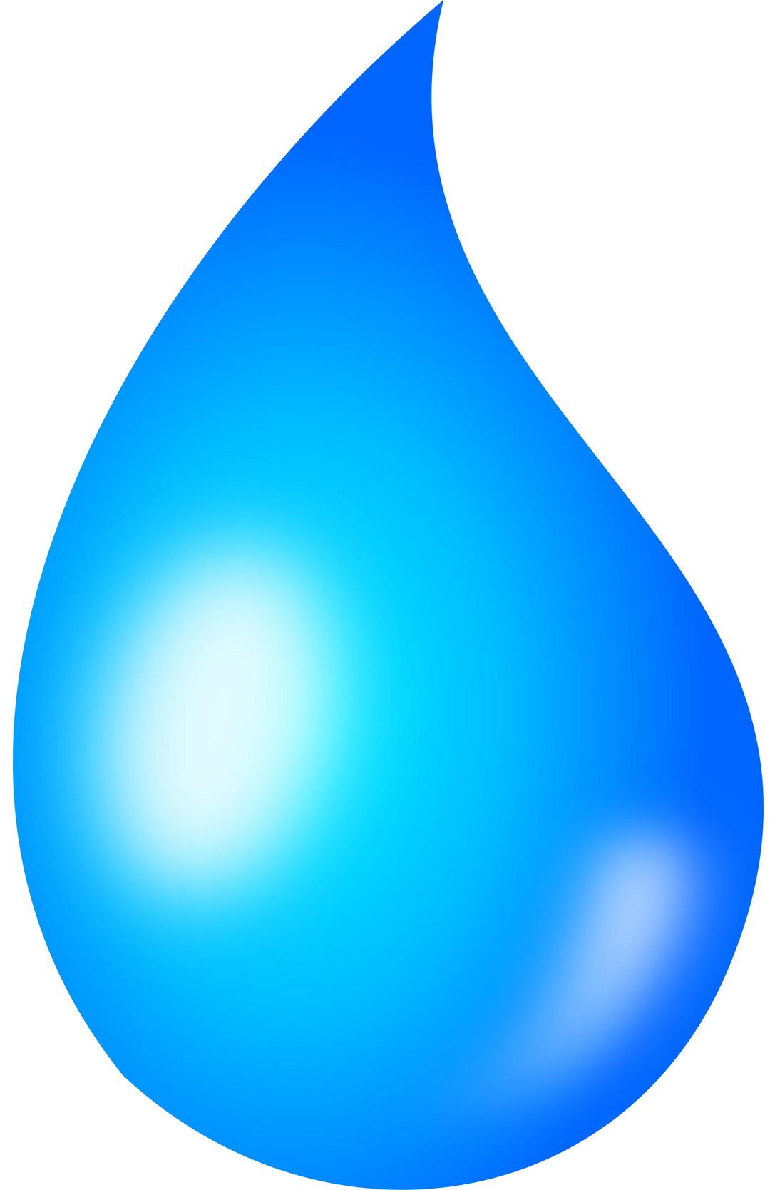 Water drop - shaded png transparent