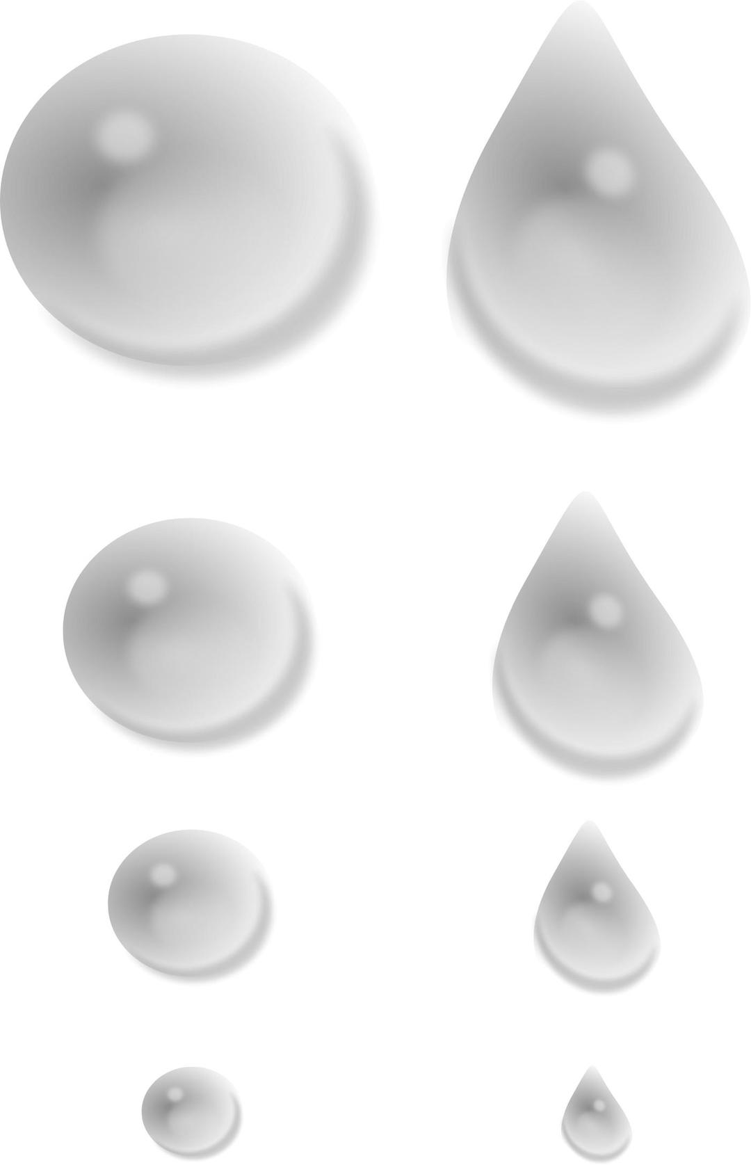 Water Drops png transparent