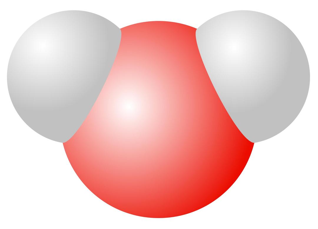 Water molecule png transparent