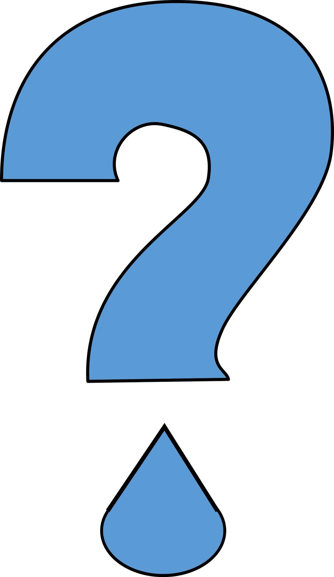 Water question mark png transparent