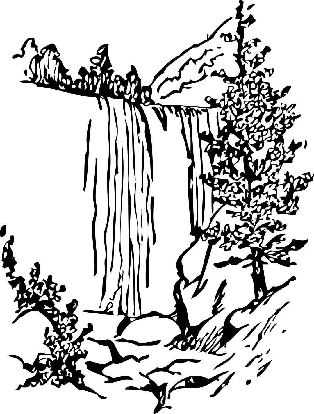 waterfall by cybergedeon hmm... png transparent