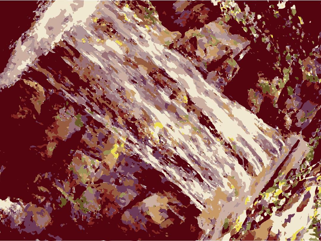 Waterfall-Paint Test png transparent