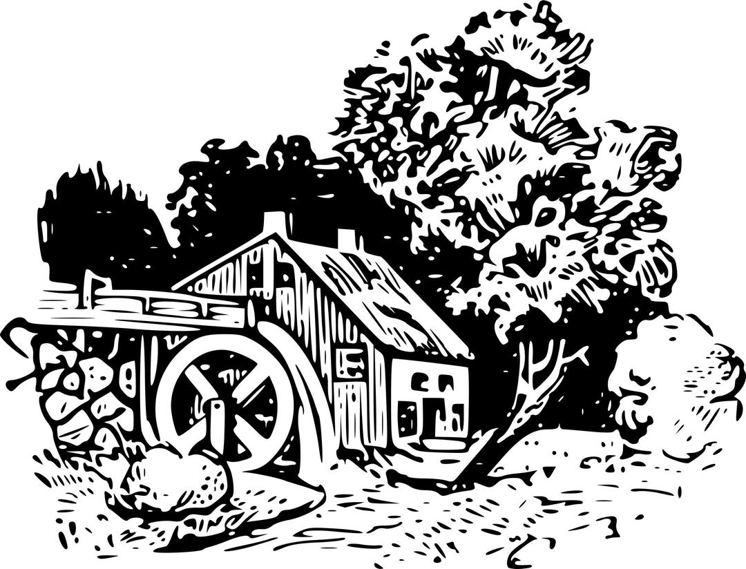 Watermill 2 png transparent