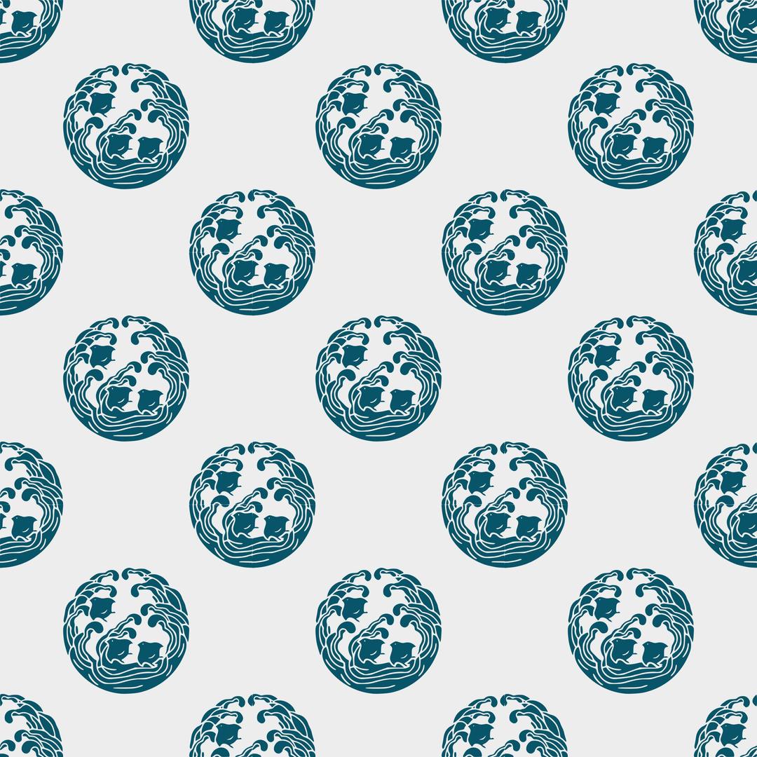 Wave and plover -seamless pattern png transparent