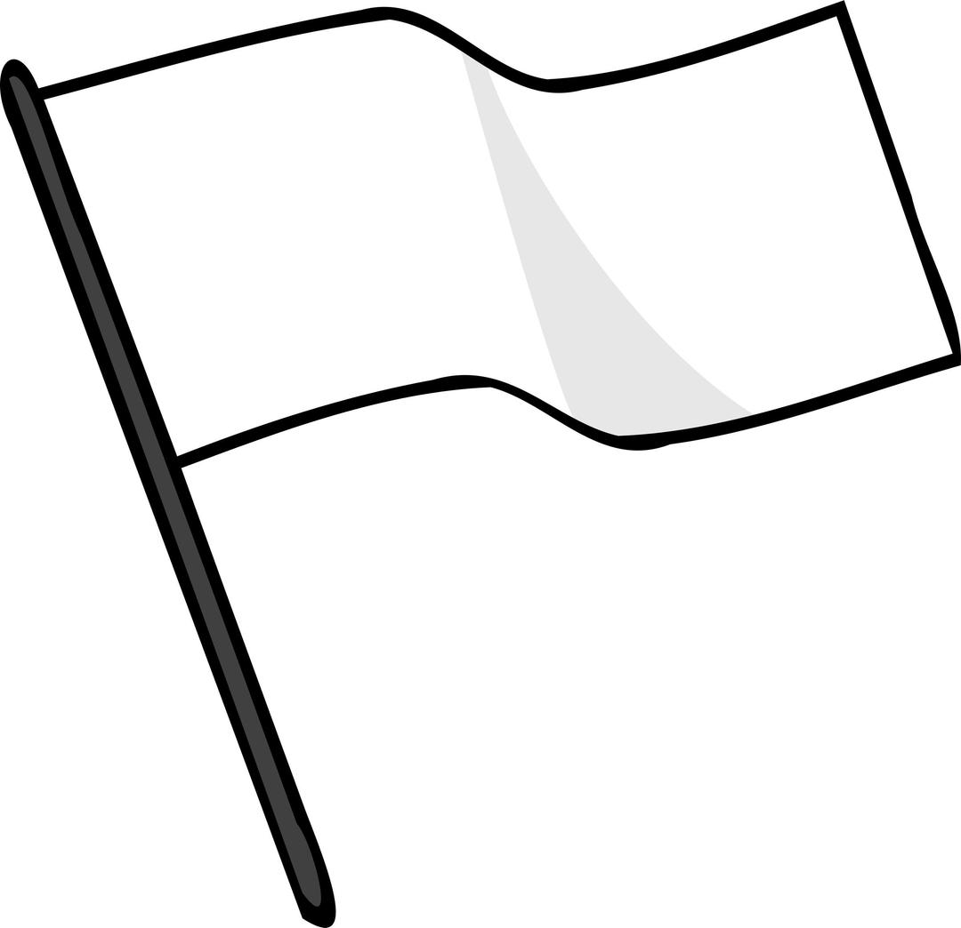 Waving white flag png transparent