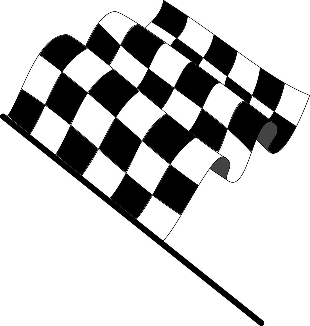 Wavy checkered flag png transparent