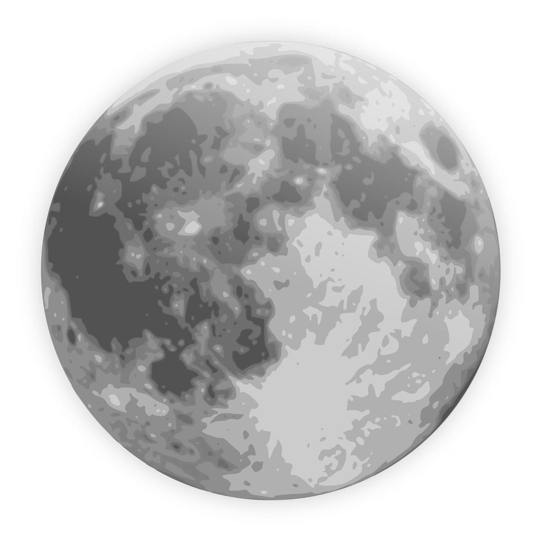 weather icon - full moon png transparent