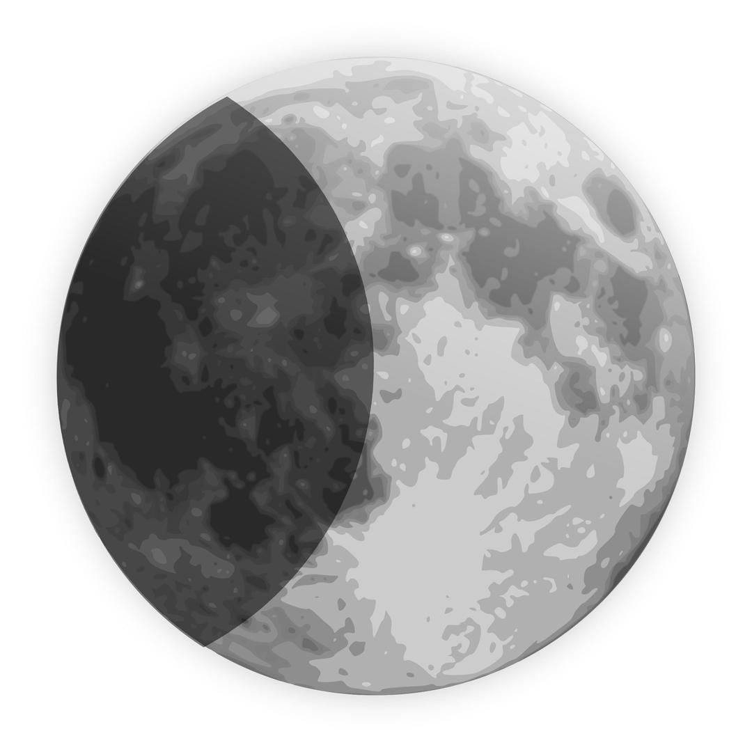 weather icon - half moon png transparent