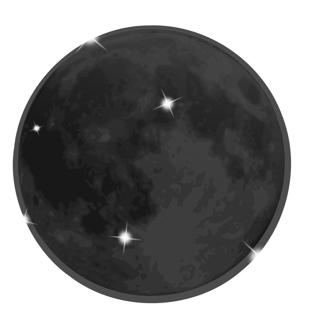 weather icon - new moon png transparent