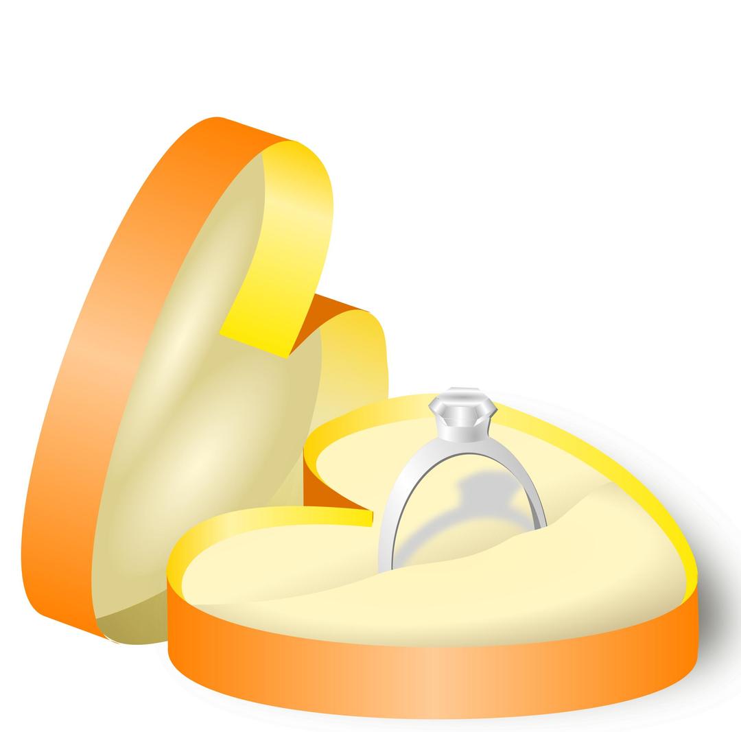 Wedding Ring in a Box png transparent