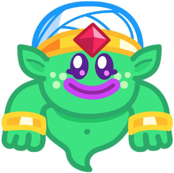 Weeny the Teeny Genie Smiling png transparent