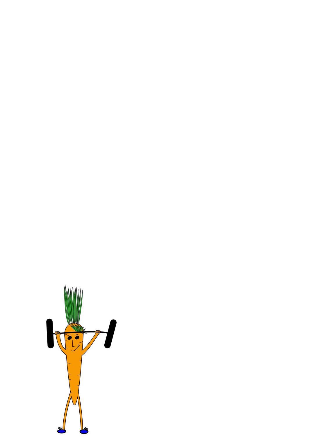 weightlifting carrot png transparent