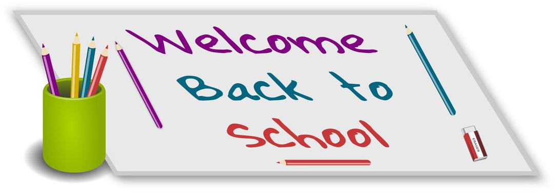 Welcome Back to school png transparent