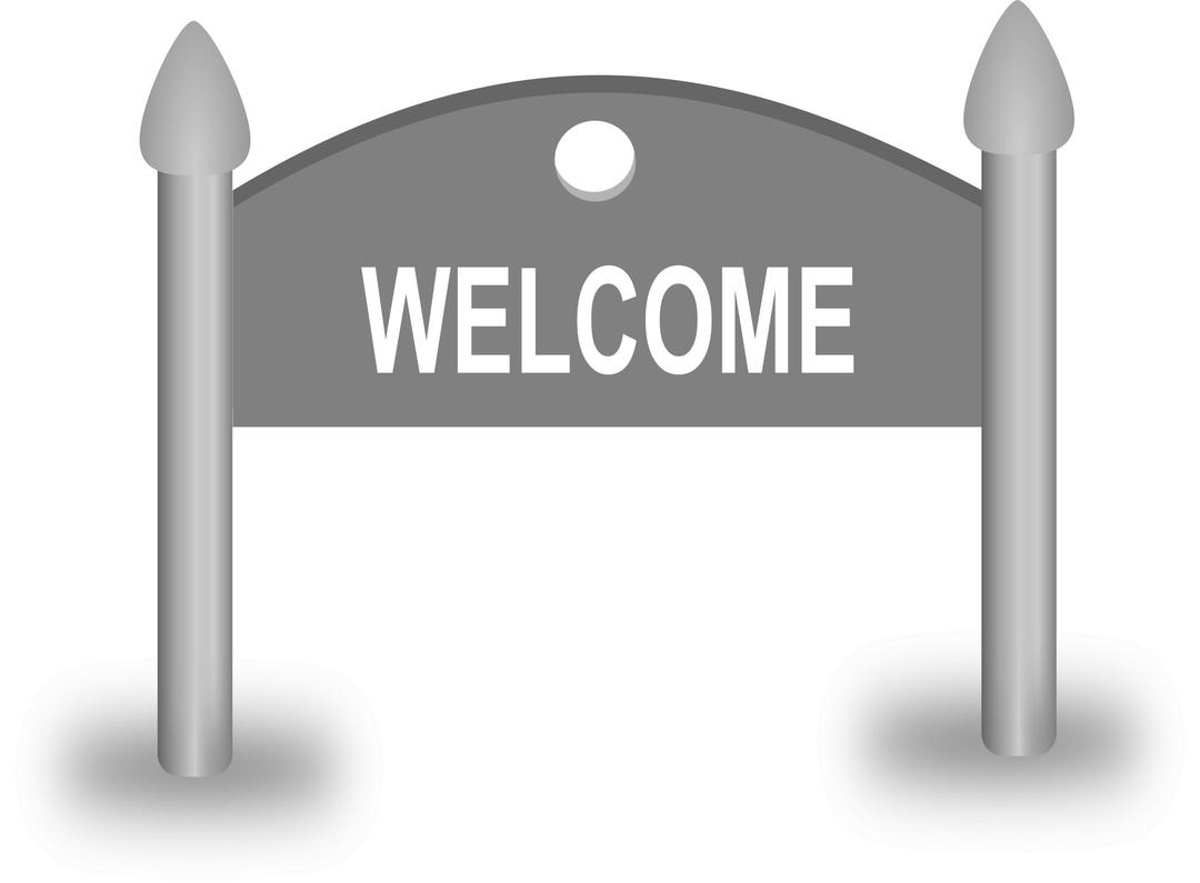 Welcome Sign board png transparent