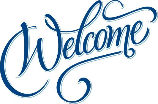Welcome Text Sign png transparent