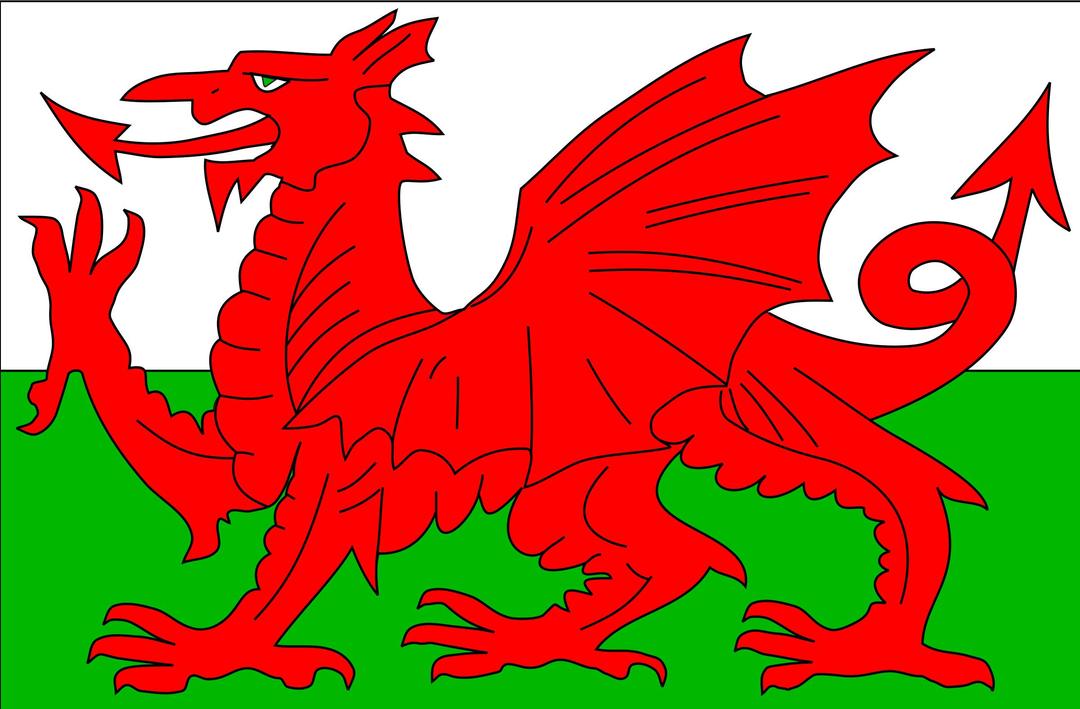 Welsh flag png transparent