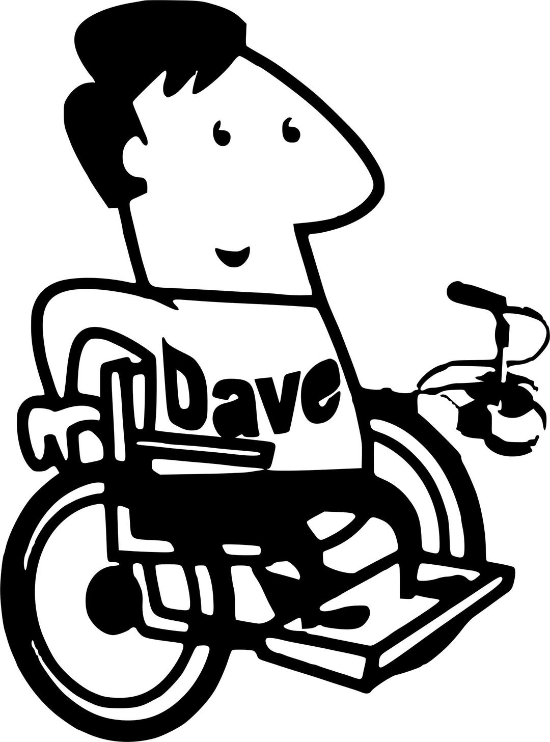 Wheelchair Ham with Microphone png transparent