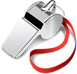 Whistle on Red String png transparent