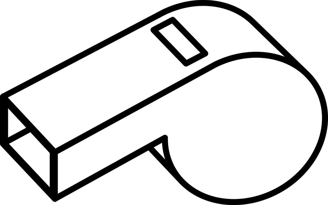whistle outline png transparent